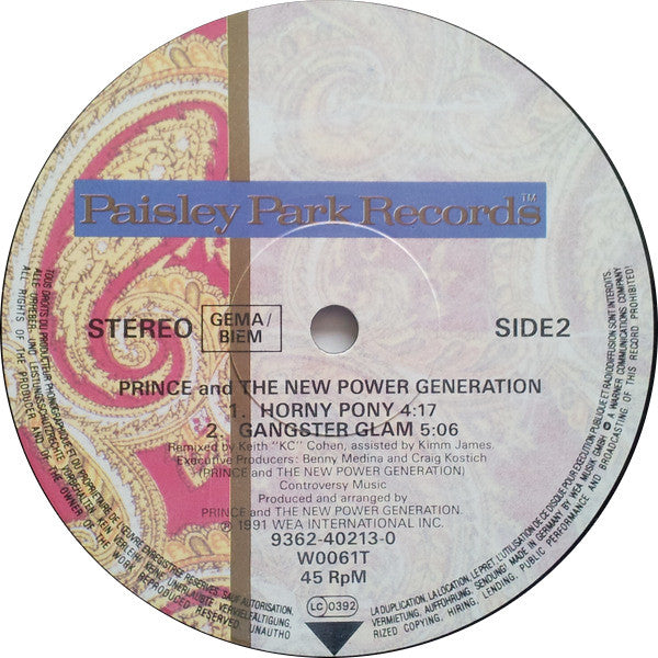 Prince, The New Power Generation – Cream 12" vinyl record, image 4 of 4