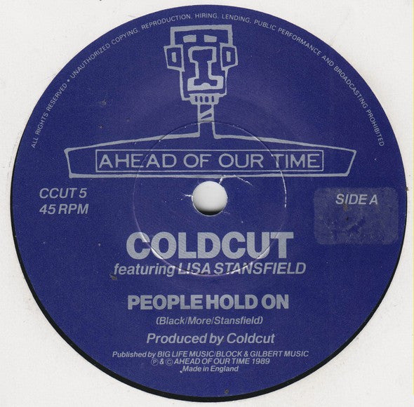 Coldcut, Lisa Stansfield – People Hold On 7" vinyl record, image 3 of 4