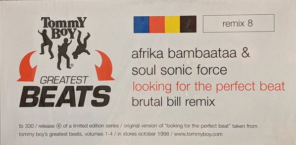 Afrika Bambaataa & Soulsonic Force – Looking For The Perfect Beat 12" vinyl record, image 4 of 4