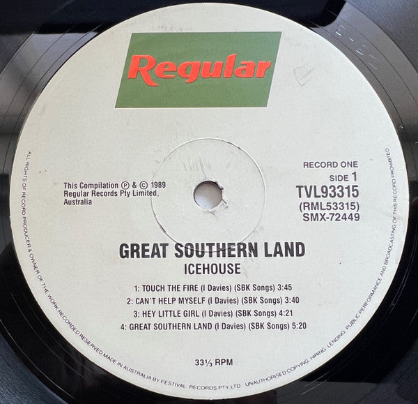 Icehouse – Great Southern Land (2xLP) LP vinyl record, image 6 of 9