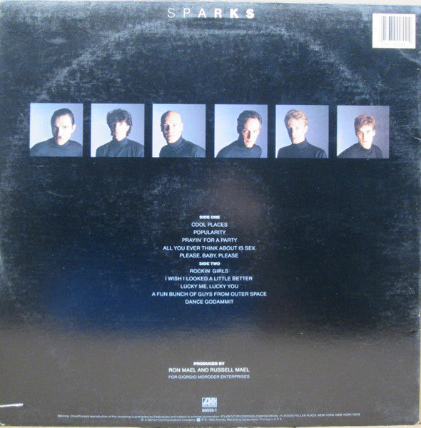 Sparks – In Outer Space LP vinyl record, image 2 of 4