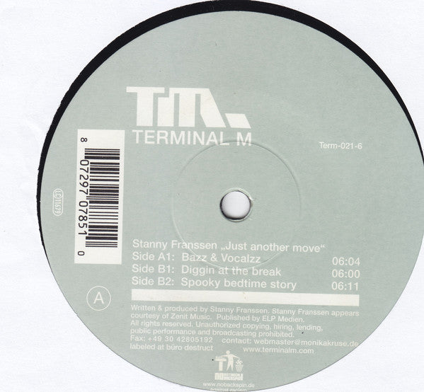 Stanny Franssen – Just Another Move 12" vinyl record, image 1 of 3