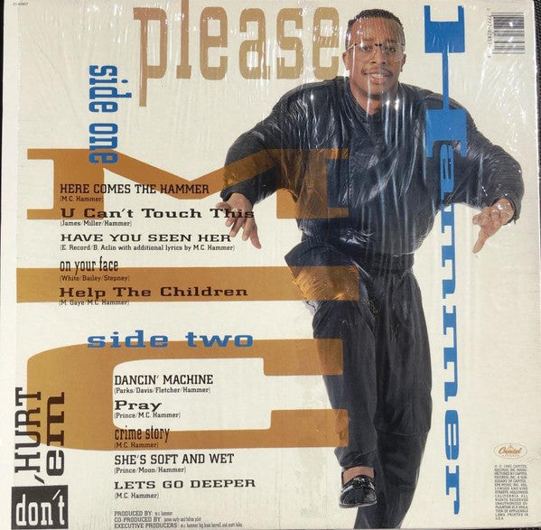 MC Hammer – Please Hammer Don't Hurt 'Em LP vinyl record, image 2 of 4