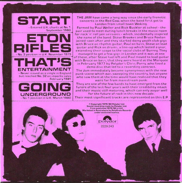 The Jam – 4 Side Affects 12" vinyl record, image 2 of 3