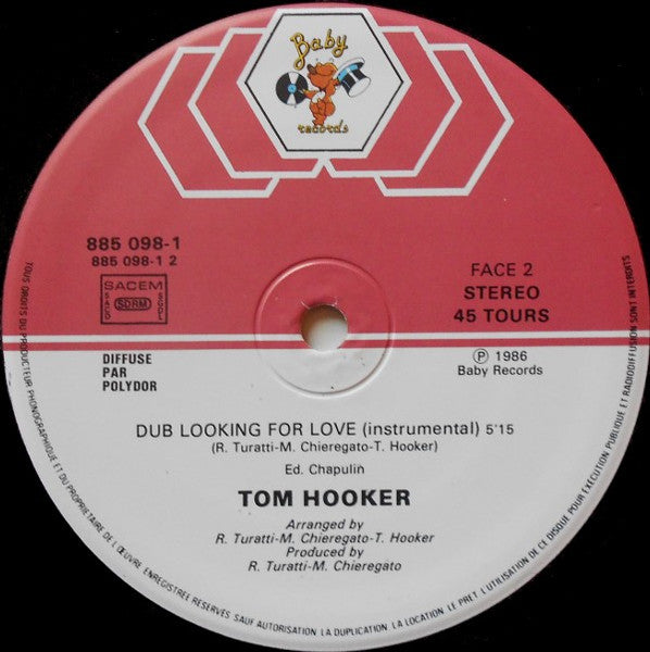 Tom Hooker – Looking For Love 12" vinyl record, image 4 of 4