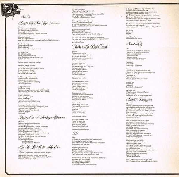 Queen – A Night At The Opera LP vinyl record, image 8 of 9