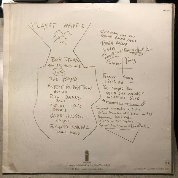 Bob Dylan – Planet Waves LP vinyl record, image 5 of 6