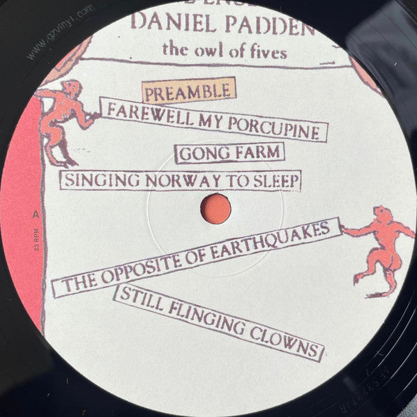 The One Ensemble Of Daniel Padden – The Owl Of Fives LP vinyl record, image 3 of 6