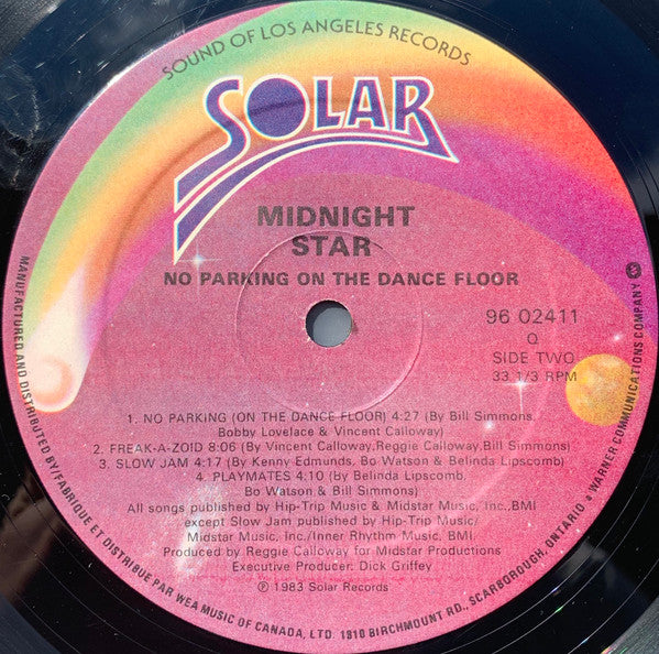 Midnight Star – No Parking On The Dance Floor LP vinyl record, image 4 of 4