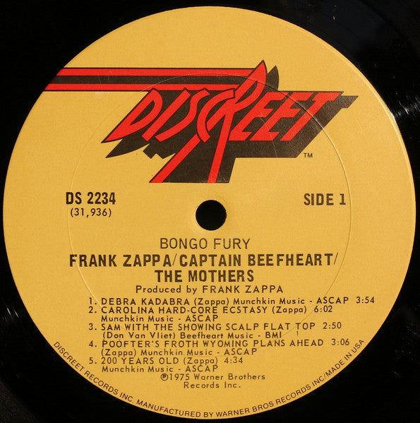Frank Zappa, Captain Beefheart, The Mothers – Bongo Fury LP vinyl record, image 3 of 10