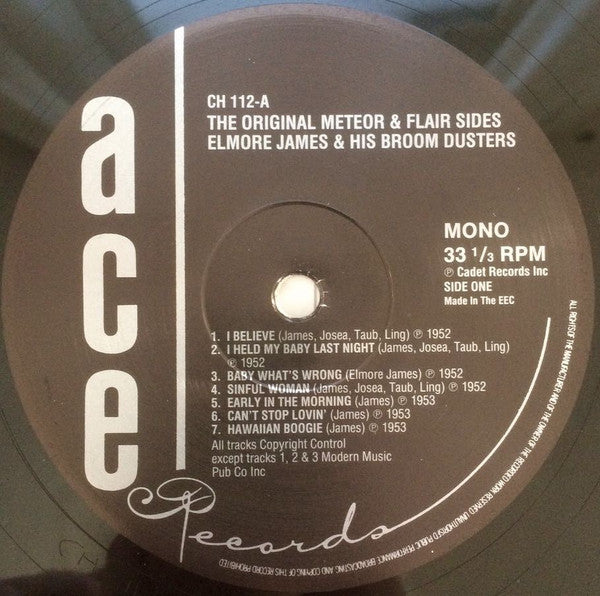 Elmore James & His Broomdusters – The Original Meteor & Flair Sides LP vinyl record, image 3 of 4