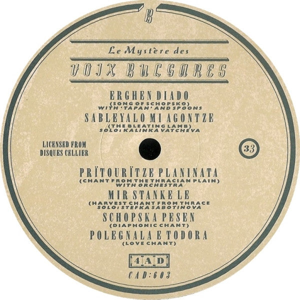 Le Mystère Des Voix Bulgares – Le Mystère Des Voix Bulgares LP vinyl record, image 4 of 7