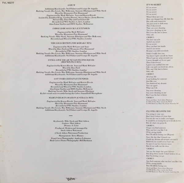 Kylie Minogue – The Kylie Collection LP vinyl record, image 7 of 9