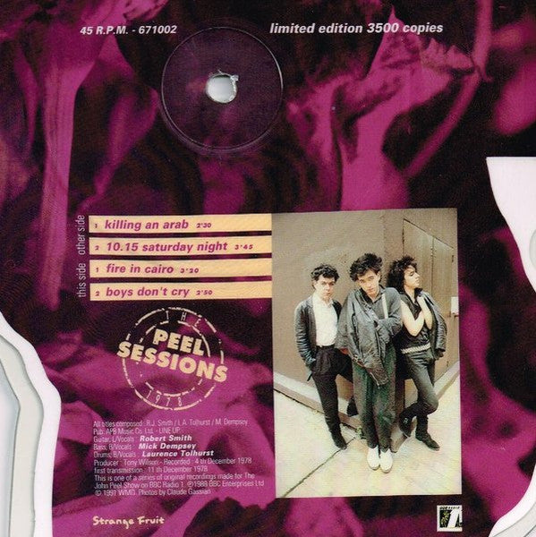 The Cure – The Peel Sessions 1978 7" vinyl record, image 3 of 3