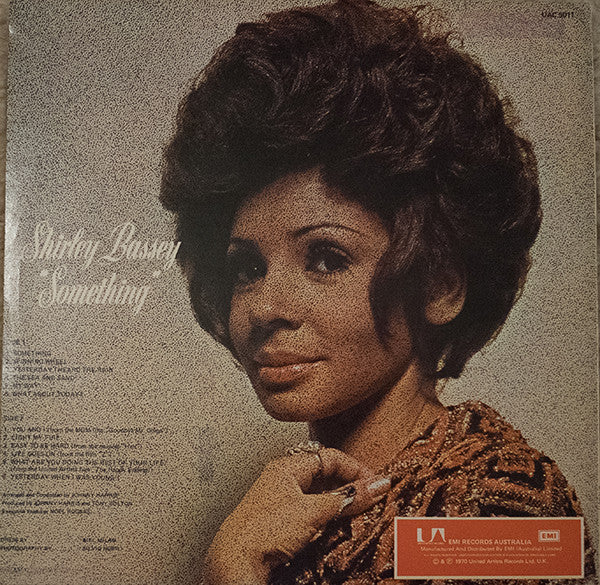 Shirley Bassey – Something LP vinyl record, image 2 of 4