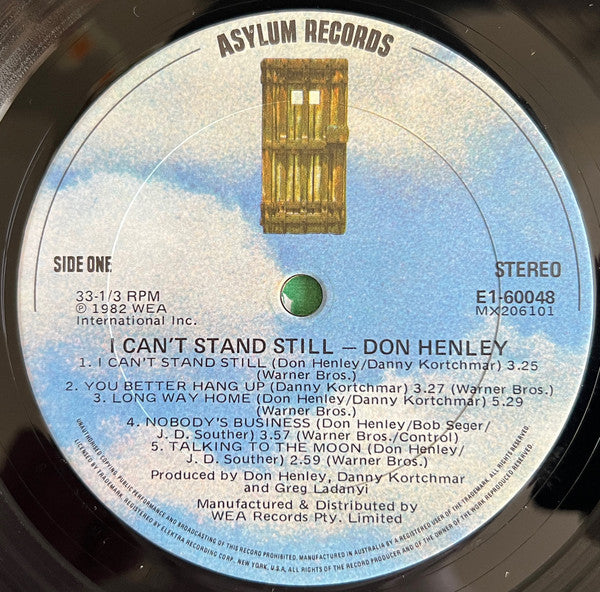 Don Henley – I Can't Stand Still LP vinyl record, image 3 of 6