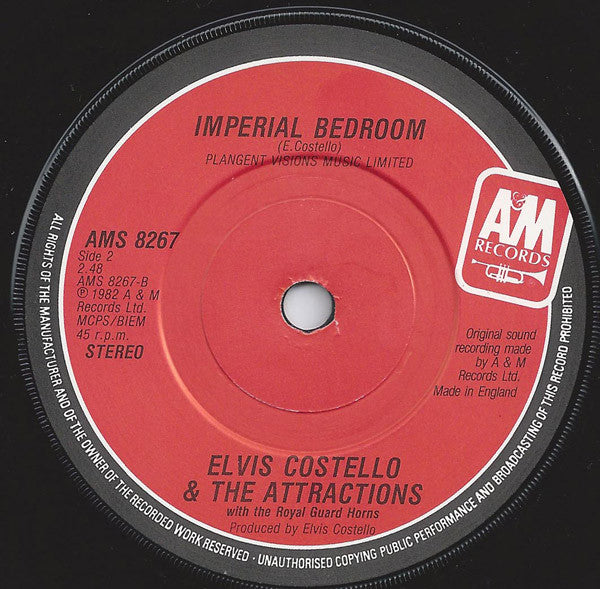 Elvis Costello & The Attractions, The Royal Guard Horns – Party Party 7" vinyl record, image 4 of 4