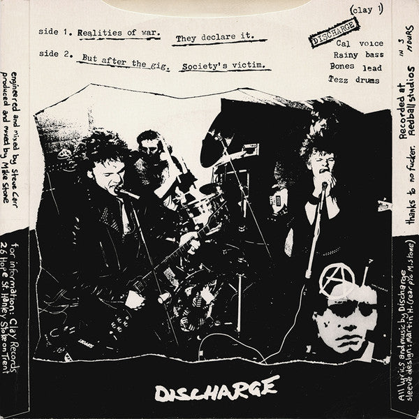 Discharge – Realities Of War 7" vinyl record, image 2 of 3