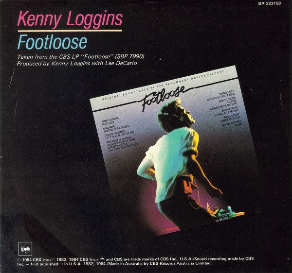 Kenny Loggins – Footloose 7" vinyl record, image 2 of 4
