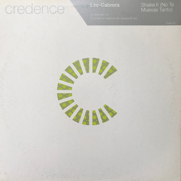 Lee-Cabrera – Shake It (No Te Muevas Tanto) 12" vinyl record, image 1 of 4