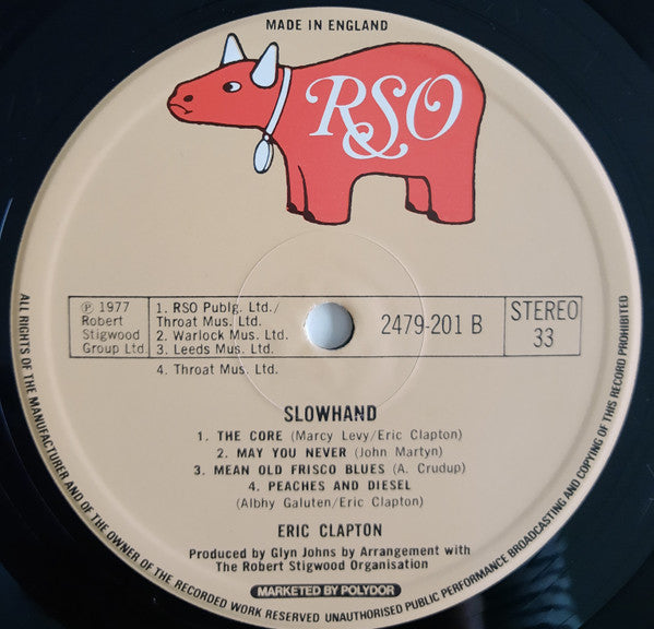 Eric Clapton – Slowhand LP vinyl record, image 5 of 7