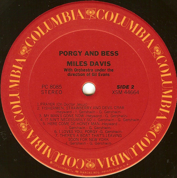 Miles Davis – Porgy And Bess LP vinyl record, image 4 of 4