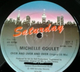 Michelle Goulet – Over And Over And Over (Balaeric Beat Remix) 12" vinyl record, image 2 of 3