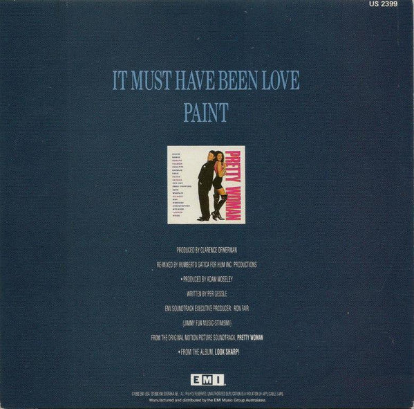 Roxette – It Must Have Been Love 7" vinyl record, image 2 of 4