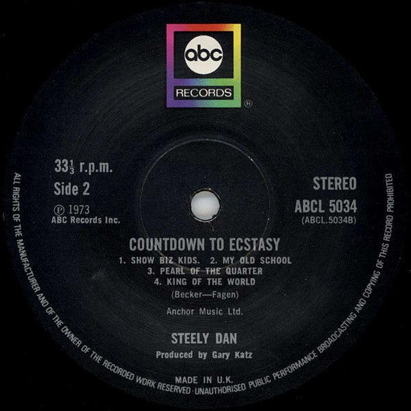 Steely Dan – Countdown To Ecstasy LP vinyl record, image 4 of 4
