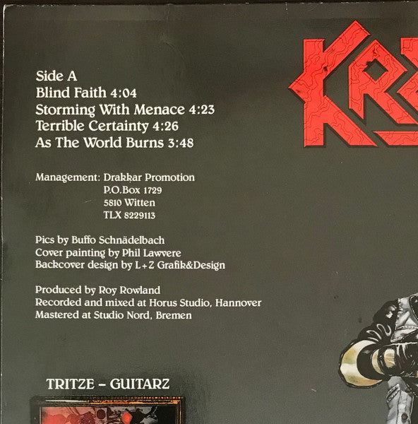 Kreator – Terrible Certainty LP vinyl record, image 8 of 10