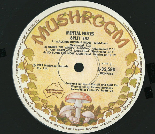 Split Enz – Mental Notes LP vinyl record, image 6 of 10