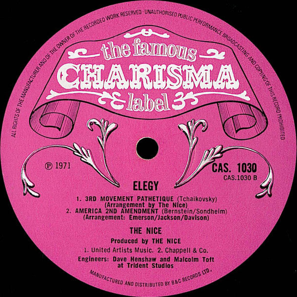 The Nice – Elegy LP vinyl record, image 6 of 6