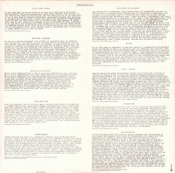 Serge Gainsbourg – You're Under Arrest LP vinyl record, image 6 of 10