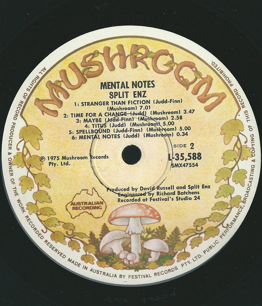 Split Enz – Mental Notes LP vinyl record, image 7 of 10