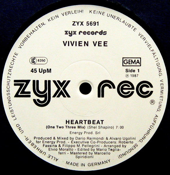 Vivien Vee – Heartbeat 12" vinyl record, image 3 of 4