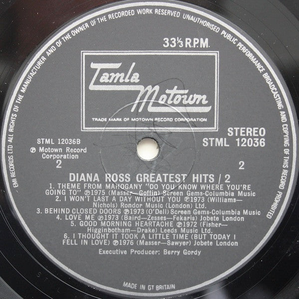 Diana Ross – Diana Ross' Greatest Hits / 2 LP vinyl record, image 4 of 6