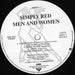 Simply Red – Men And Women LP vinyl record, image 4 of 7