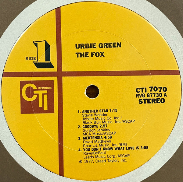 Urbie Green – The Fox LP vinyl record, image 5 of 7
