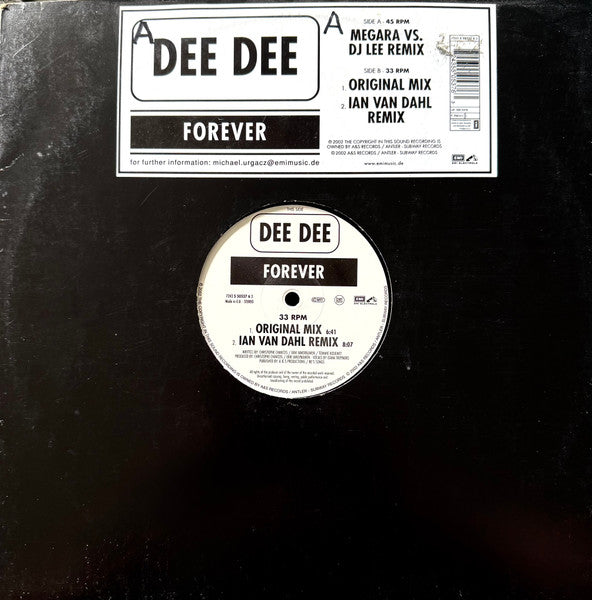 Dee Dee – Forever 12" vinyl record, image 1 of 4