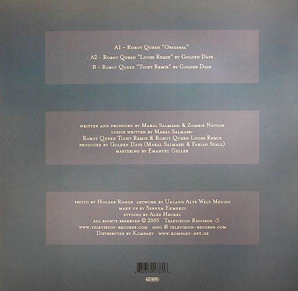 Maral Salmassi – Robot Queen 12" vinyl record, image 2 of 2