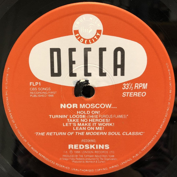 Redskins – Neither Washington Nor Moscow LP vinyl record, image 4 of 6