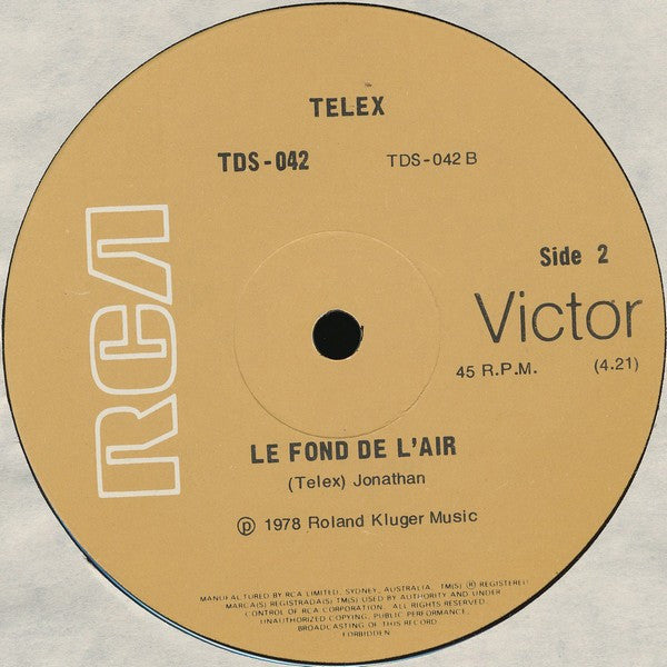 Telex – Twist A Saint Tropez 12" vinyl record, image 2 of 2
