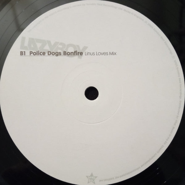 Lazyboy – Police Dogs Bonfire 12" vinyl record, image 4 of 4