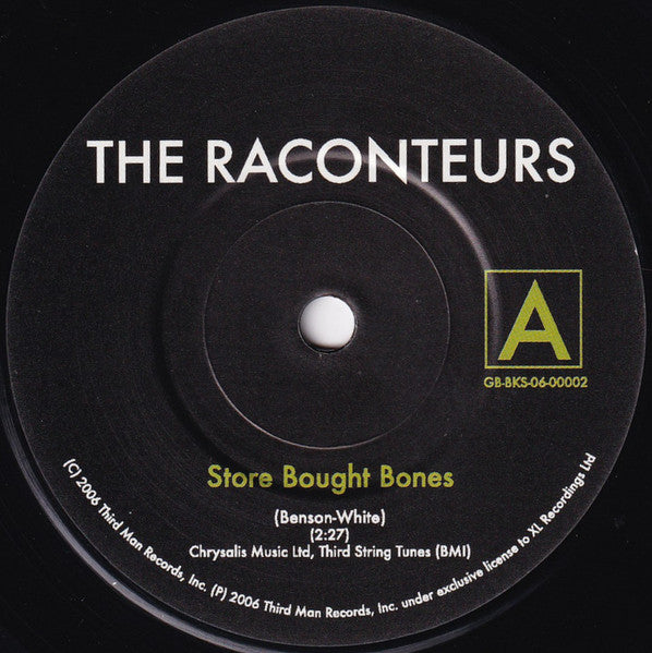 The Raconteurs – Steady, As She Goes / Store Bought Bones 7" vinyl record, image 4 of 4