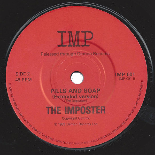 The Imposter – Pills And Soap 7" vinyl record, image 2 of 2