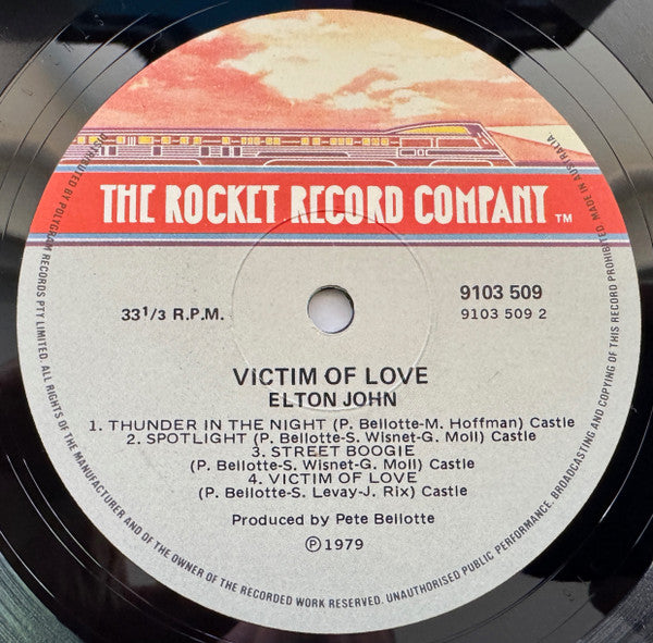 Elton John – Victim Of Love LP vinyl record, image 4 of 6