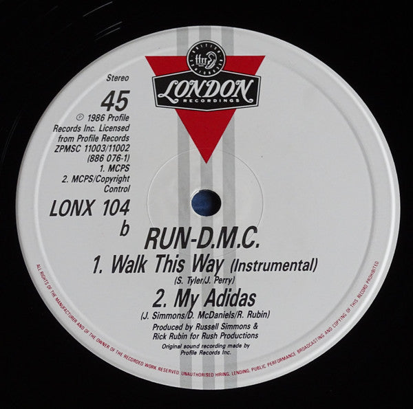 Run-DMC – Walk This Way 12" vinyl record, image 4 of 5