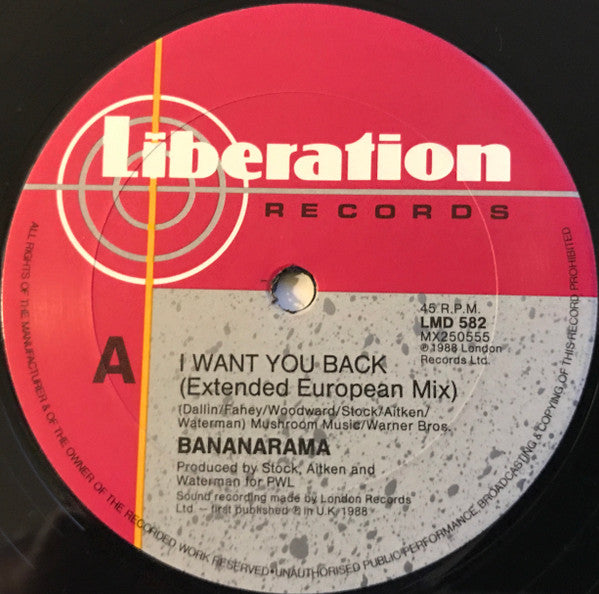 Bananarama – I Want You Back 12" vinyl record, image 3 of 4