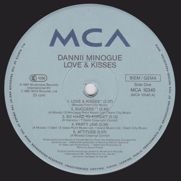 Dannii Minogue – Love And Kisses LP vinyl record, image 3 of 7