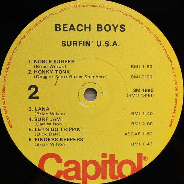 The Beach Boys – Surfin' USA LP vinyl record, image 4 of 4